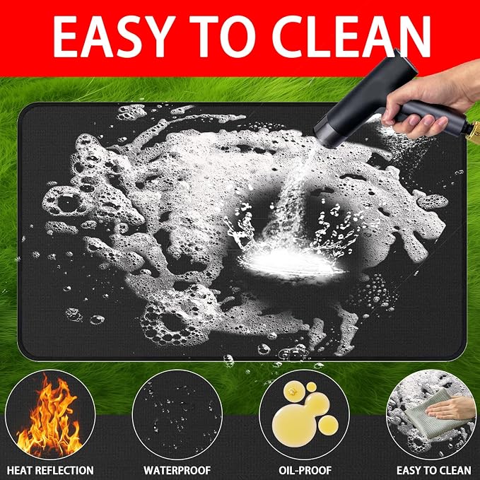 Large 60x40 Inch BBQ Under Grill Mat - Image 6