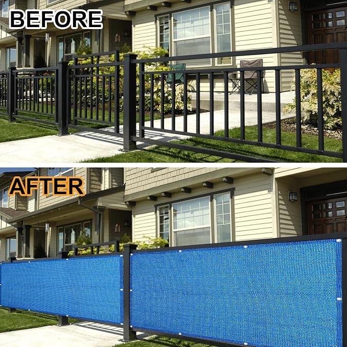 Eden's Decor Balcony Privacy Screen Cover Mesh Windscreen Weather-Resistant UV - Image 7