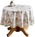 Maison d' Hermine Table Cloth Round Table 100% Cotton 63 Inches Fall Tablecloth by MaisondHermine