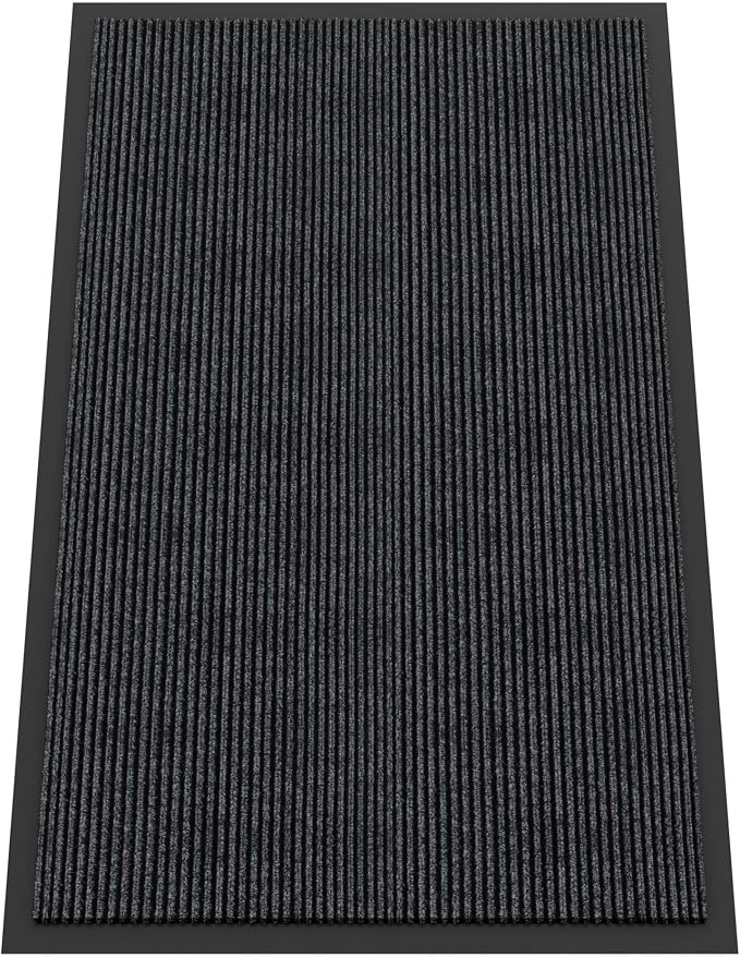 Indoor Outdoor Door Mat, 5’ x 3' Doormat by HOMEK