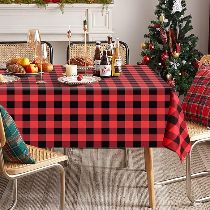 Softalker Gingham Checkered Tablecloth Rectangle by Softalker