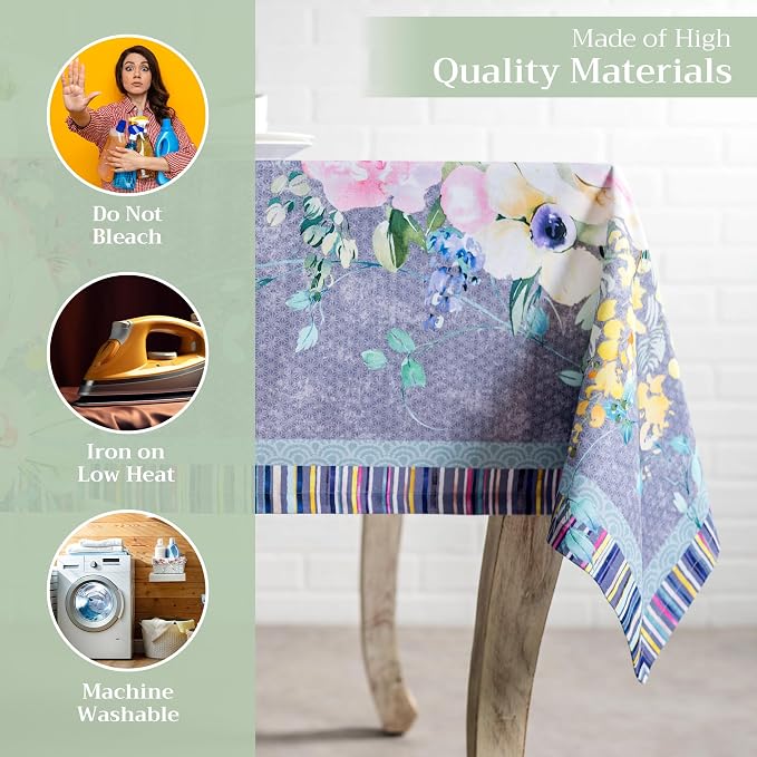 Maison d' Hermine Table Cloth Rectangle Table 100% Cotton 60 x 108 Inches - Image 3
