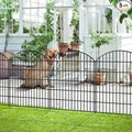 Decorative Metal Garden Fence Outdoor CTW3643, 43.2in H x 14.75 ft L, No Dig by FOREHOGARGARDEN%EF%BC%86HOME