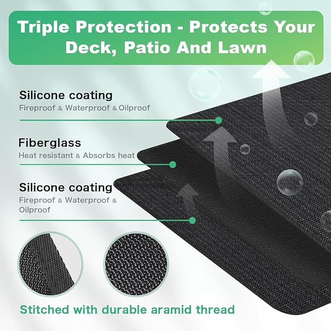Large 90 x 52 inches Under Grill Mats - Image 2