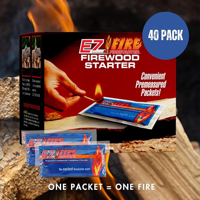 – All-Natural Fire Starters for Campfires, Fire Pits, BBQs & Fireplaces – Long - Image 2