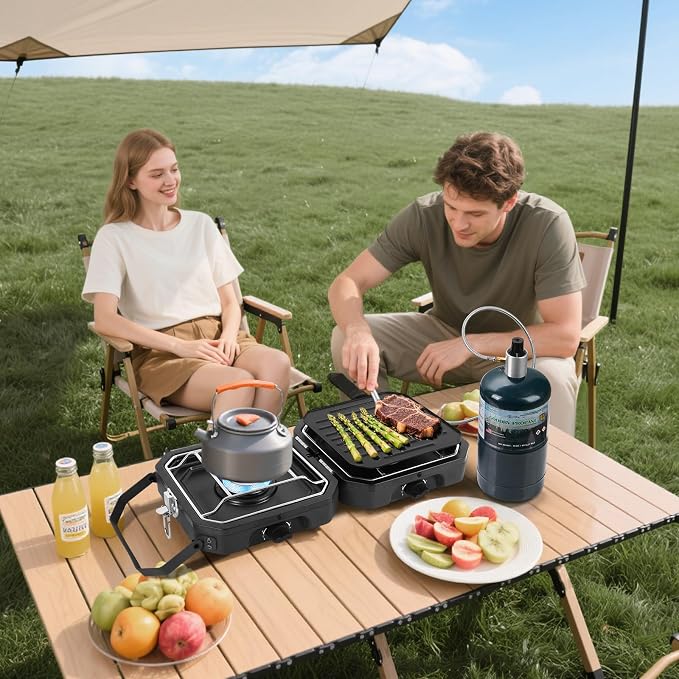 2 Burner Propane Camping Stove - Image 3