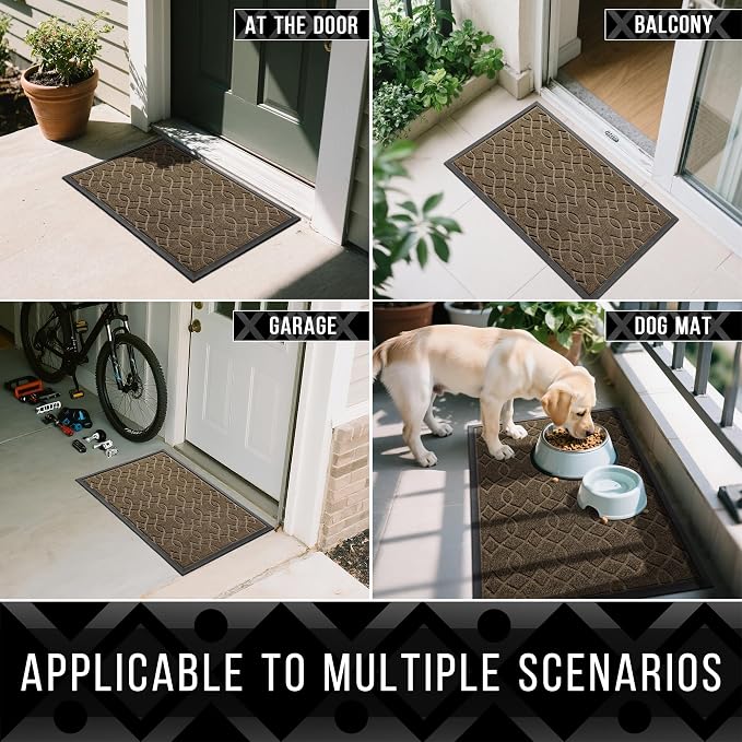 Yimobra Large Door Mat 36x24, All-Season Waterproof Doormat Outdoor Entrance - Image 6