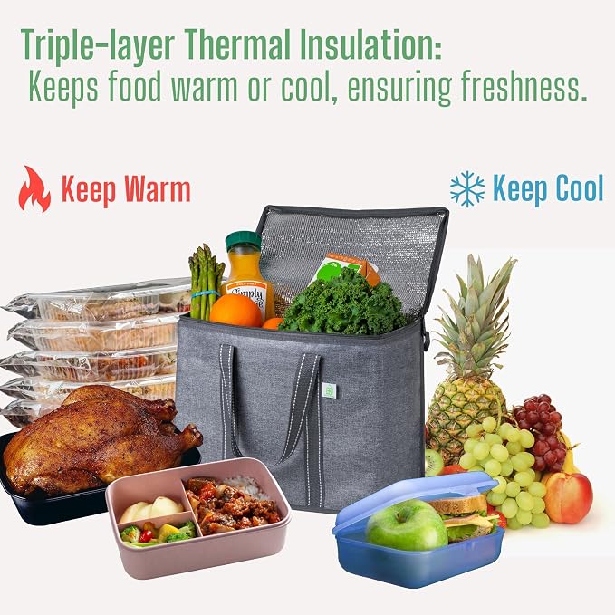 VENO 2 Pack Cooler Bag and Insulated Grocery Bags - Image 2