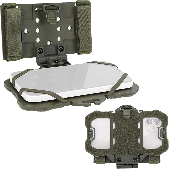Tactical Phone Holder Available in Full Size Plate Carrier Phone Mount Adjust by SIVIGEAR