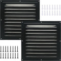2pcs Attic Vent Soffit Vent Aluminum Wall Vent Metal Shed Vent Square Vent by Unknown
