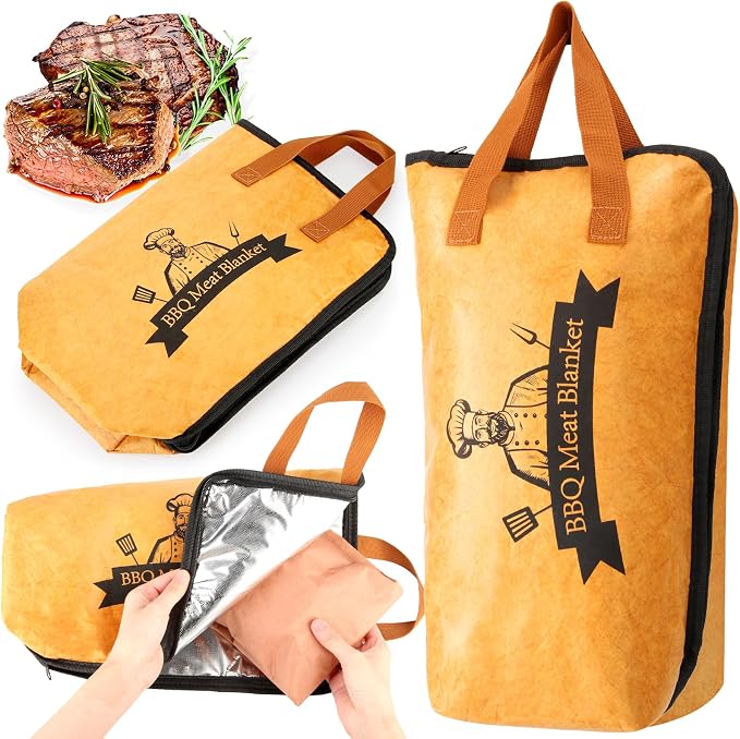 BBQ Blanket for Resting Meat, Reusable Smoker Grilling Meat Insulated Resting by Bolycen