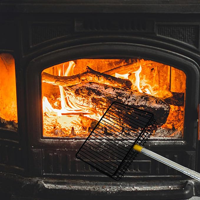 Hollow Out Fireplace Shovel Black Metal Coal Shovel Fireplace Ash Sifter - Image 6