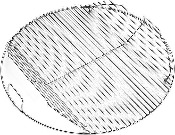 Hinged Cooking Grate for Weber 22 inch Charcoal Grill Stainless Steel by Wanchao