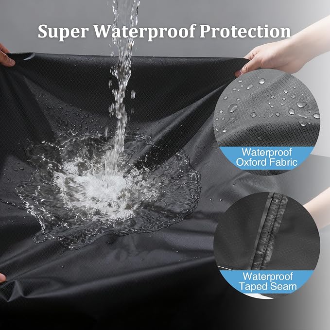 Square Fire Pit Cover for 28-30 Inch Fire Pit, 600D Heavy Duty Fire Table Cover - Image 7