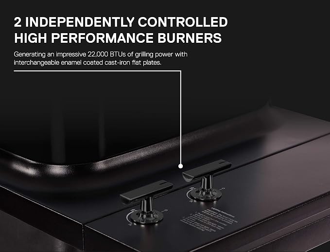 Everdure FORCE 2 Burner Gas Grill, Liquid Propane Portable BBQ Grill - Image 3