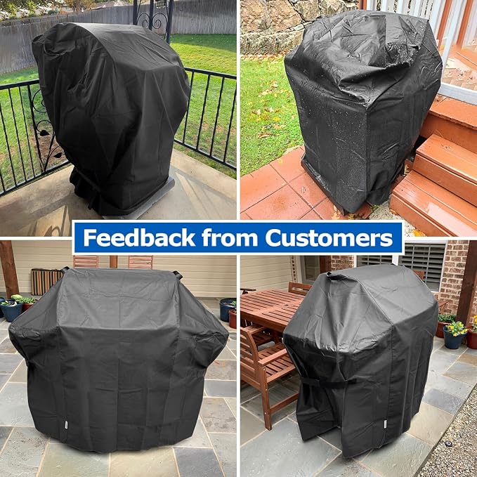 SunPatio BBQ Grill Cover 52 Inch, Outdoor Durable Waterproof Gas Barbecue Cover - Image 7