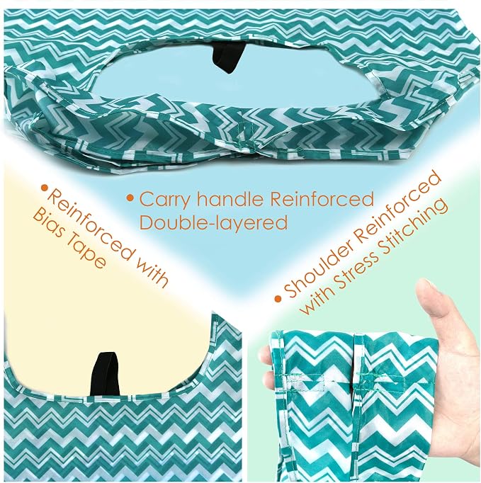 BeeGreen Reusable Grocery Bags Lightweight Durable Shopping Bags Washable - Image 5