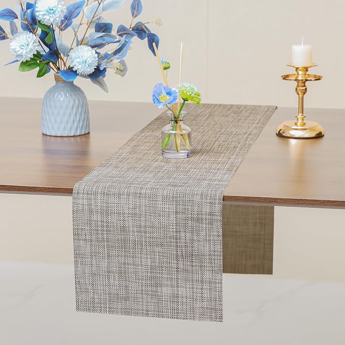 Myir JUN Table Runner, Vinyl Table Runner Indoor Arbitrarily Cropped Runner - Image 2