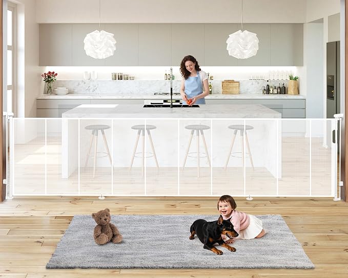 19.7ft Retractable Baby Gates Dog Gate by Pravoluxmax
