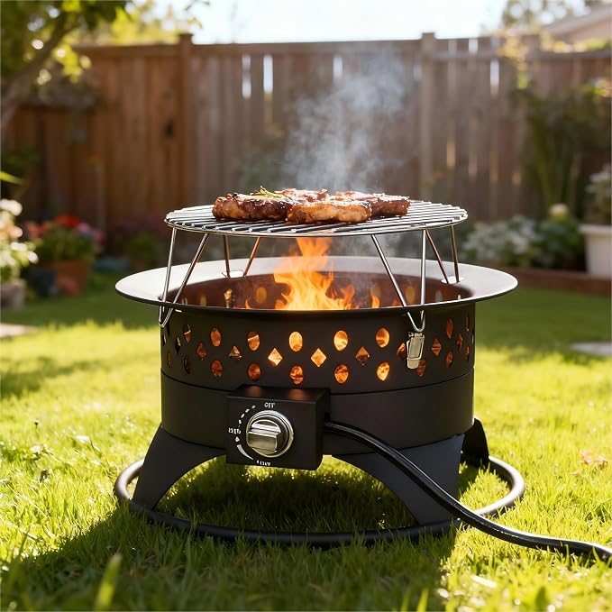Breezz 20 Inch Propane Fire Pit by BreezZ