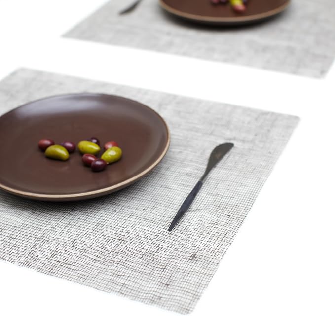 modern-twist 14" x 16" Silicone Rectangular Placemat, PVC-Free Table Mat - Image 6