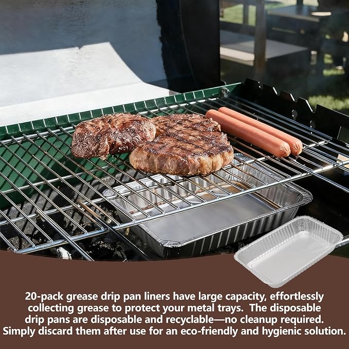 20-Pack Aluminum Grill Drip Pans - Image 5