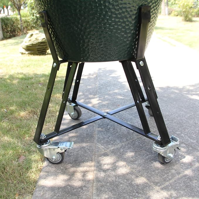 Rolling Cart Stand for Large Big Size Green Egg - Image 5