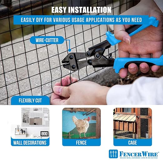 Fencer Wire 16 Gauge Hardware Cloth, Chicken Coop Wire Fence, 1.5 inch x 1.5 - Image 4