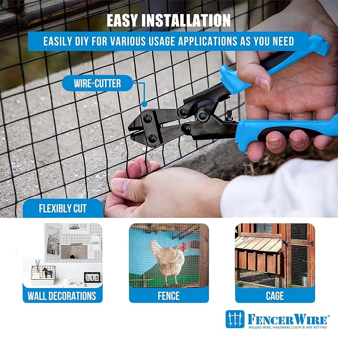 Fencer Wire 16 Gauge Hardware Cloth, Chicken Coop Wire Fence, 1.5 inch x 1.5 - Image 6