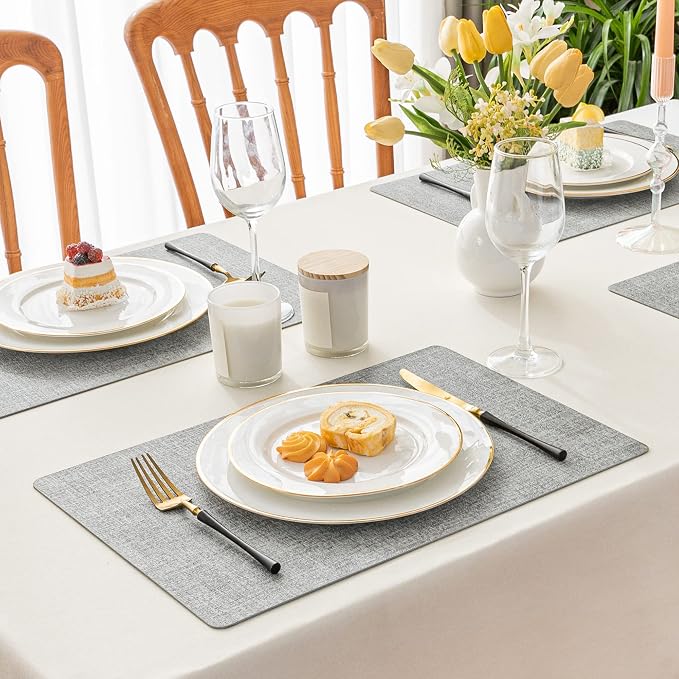 Romanstile Vinyl Placemats Set of 4-12 X 17 Inch - Image 2