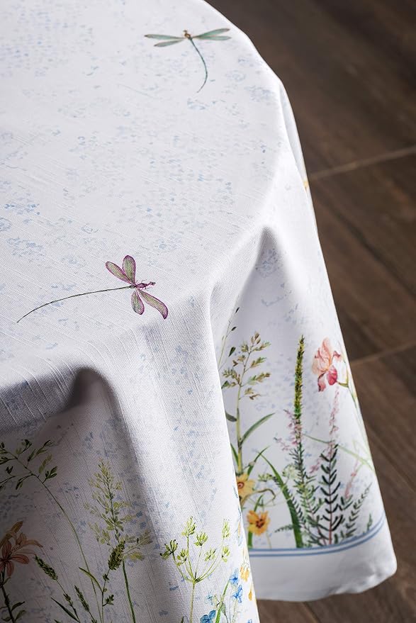 Maison d' Hermine Table Cloth Round Table 100% Cotton 63 Inches Tablecloth - Image 7