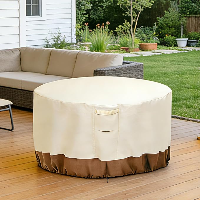 Vailge Fire Pit Cover Round, 100% Waterproof Round Patio Fire Bowl Cover - Image 7