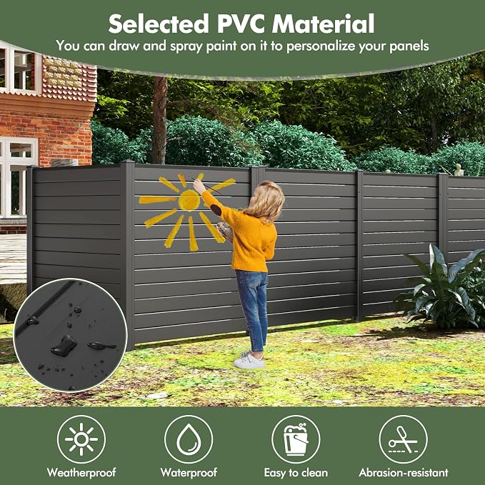 Giantex Air Conditioner Fence 4 Panels - Image 4