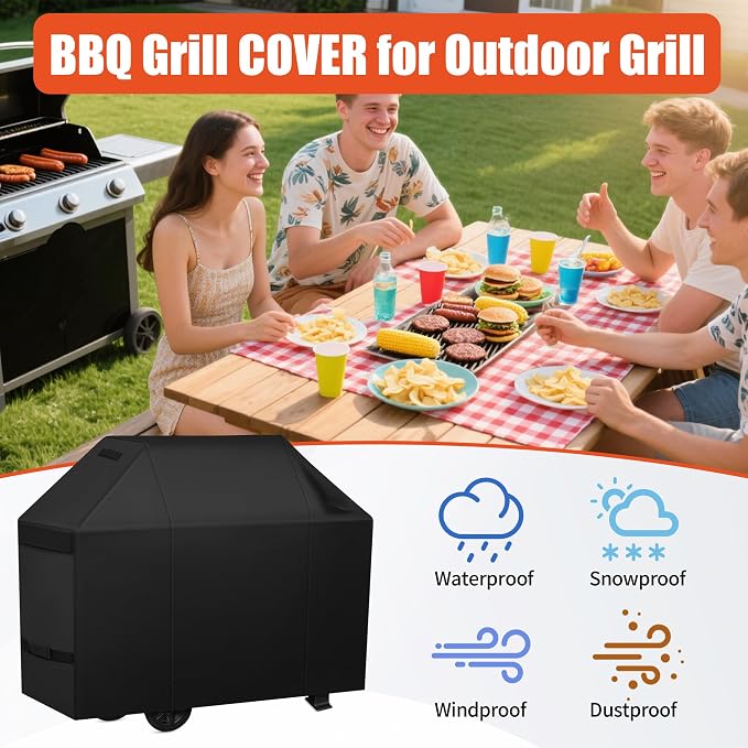 iCOVER Grill Cover 60 inch, BBQ Grill Cover - Image 6