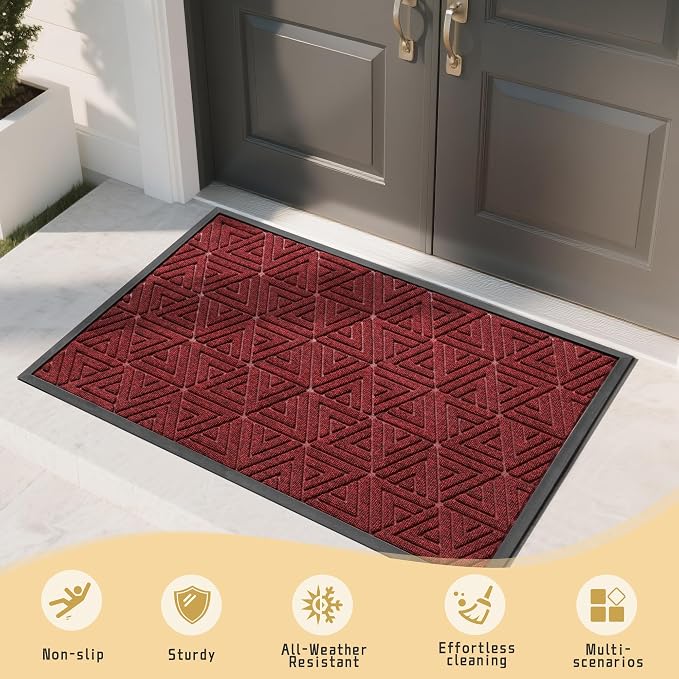Yimobra Large Door Mat 47x32, All-Weather Waterproof Non-Slip Welcome Matt - Image 7