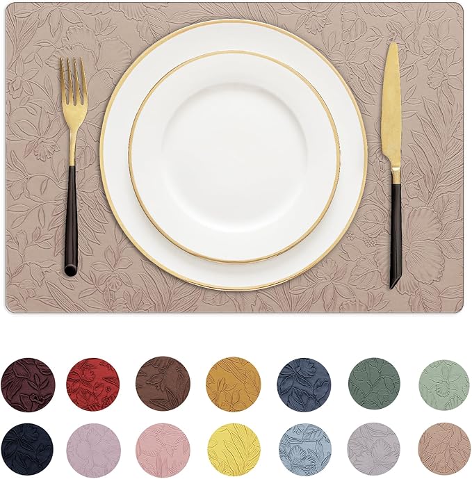 Romanstile Vinyl Placemats Set of 6-12 X 18 Inch by Romanstile