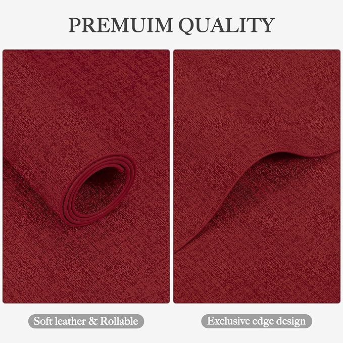 Faux Leather Heat Resistant Christmas Placemats Set of 4 – Waterproof Oilproof - Image 4