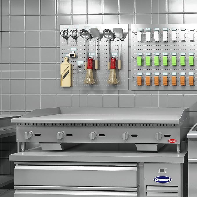 60" Commercial Countertop Griddle, 5 Burners Gas Griddle, 150000 BTU Output - Image 3