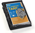 GUARD SHIELD Black Tarp Waterproof 12x14 Feet Medium Duty All Purpose Poly by GUARDSHIELD