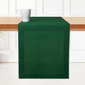 D'Moksha Homes Linen Forest Green Table Runner 72 Inches Long by DMokshaHomes