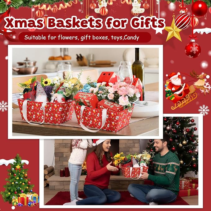 Pinkunn 48 Pcs Basket for Gifts Empty DIY Bulk Party Gift Basket Kit - Image 5