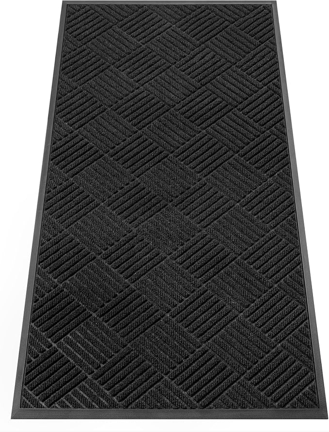 Indoor Outdoor Door Mat, 4’x 2' Doormat by HOMEK