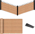 Eden's Decor Balcony Privacy Screen Brown/Khaki 4'x 22' Cover Mesh Windscreen by EdensDecorInc