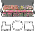 FXW Garden Fence Outdoor for The Yard – 24in x 22.8ft Heavy Duty Metal Animal by FXW