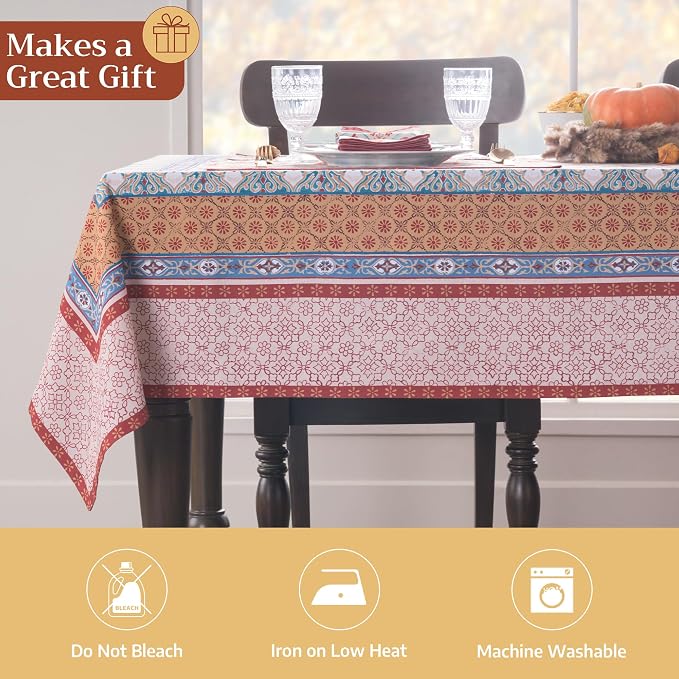 Maison d' Hermine Table Cloth Rectangle Table 100% Cotton 60 x 90 Inches Fall - Image 5