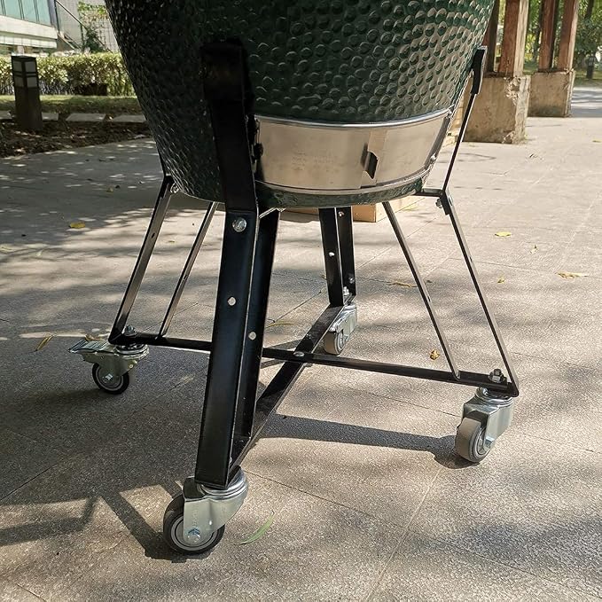 Dracarys Rolling Cart for Big Green Egg Accessories Rolling Nest - Image 5