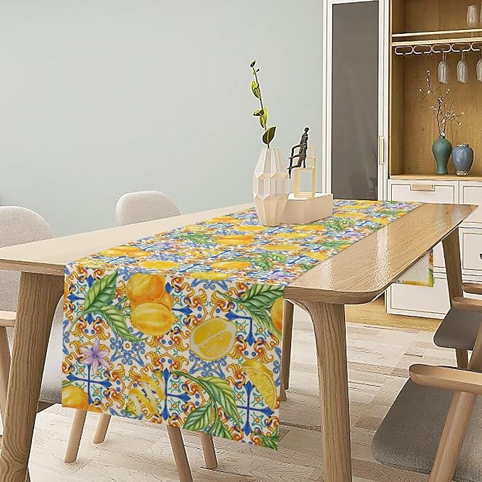 Lemon Tiles Table Runner - Image 3