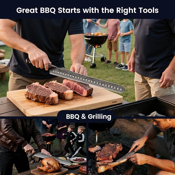 Brisket Slicing Knife Set, Carving and Boning Knife - Image 7