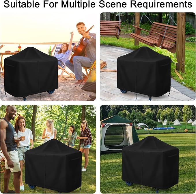 Charcoal Grills Cover for SNS Grills 22", 420D Heavy Duty Water-Resistant BBQ - Image 7