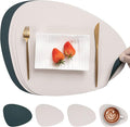 Myir JUN Placemats, Dual-Sided Placemats Waterproof Faux Leather Placemats Set by MyirJUN